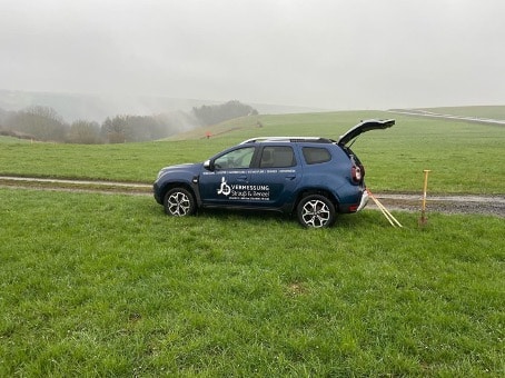 Aussendienst bei Wind & Wetter S&B Vermessungsbüro